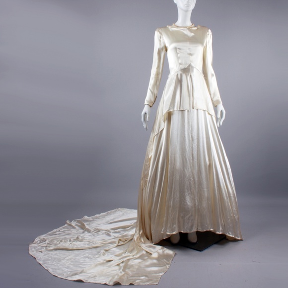 40s wedding dress